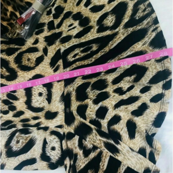 RE-STOCKED Leopard Print Stretchy Peplum Skirt - Picture 6 of 6